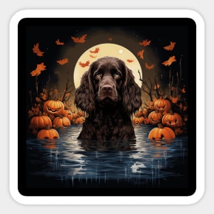 Halloween American Water Spaniel Sticker